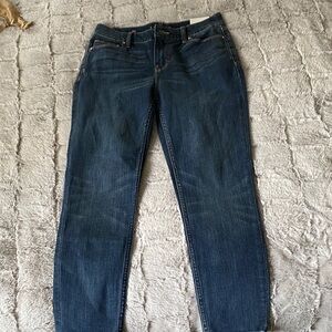 White House Black Market Dark Blue Straight Leg Jeans